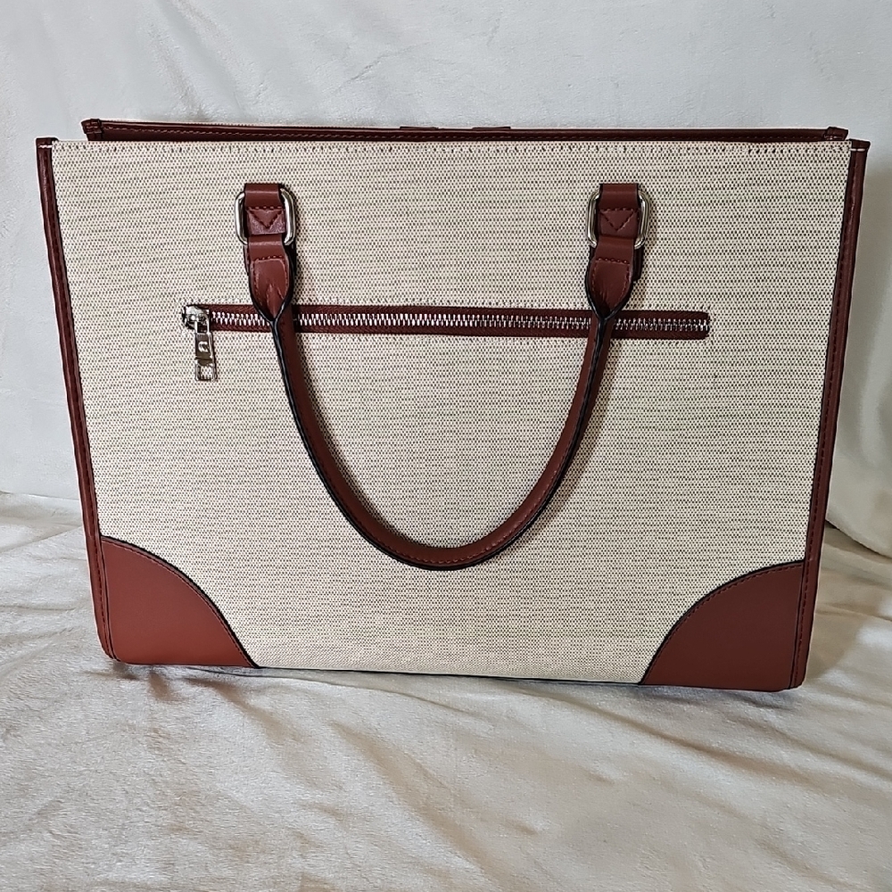 Cluci Briefcase Laptop Bag with Shoulder Strap - Picture 3 of 8